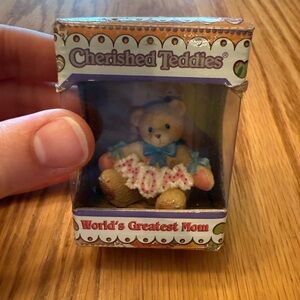 Cherished Teddies World's Greatest Mom Figurine